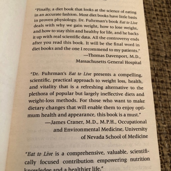 ***4 for $15*** Book - used but in good condition. Eat To Live - Picture 4 of 10